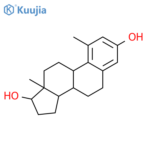 Estra-1,3,5(10)-triene-3,17-diol,1-methyl-, (17b)- structure