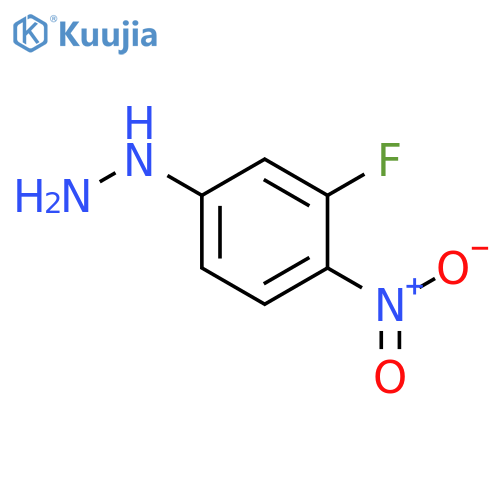 (3-Fluoro-4-nitrophenyl)hydrazine structure