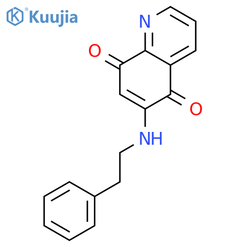 6-[(2-phenylethyl)amino]quinoline-5,8-dione structure