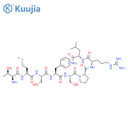 L-Leucinamide,L-threonyl-L-methionyl-L-seryl-L-phenylalanyl-L-seryl-L-prolyl-L-arginyl- structure