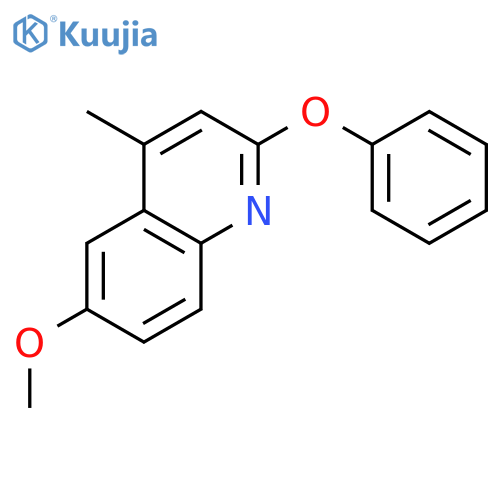 6-Methoxy-4-methyl-2-phenoxyquinoline structure