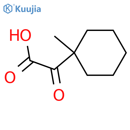 2-(1-methylcyclohexyl)-2-oxoacetic acid structure