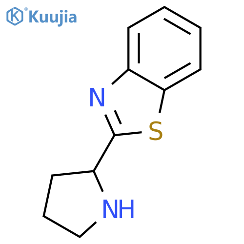 2-(pyrrolidin-2-yl)-1,3-benzothiazole structure