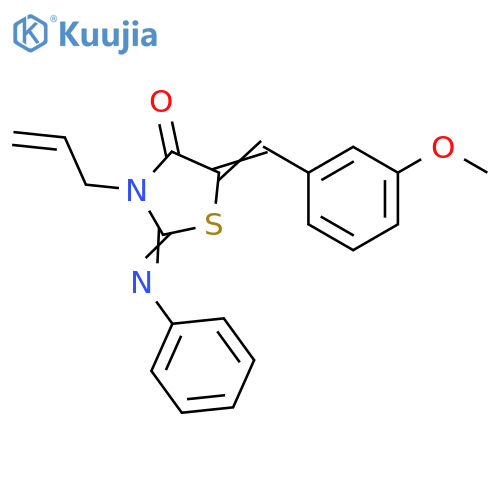 3-Allyl-5-(3-methoxybenzylidene)-2-(phenylimino)thiazolidin-4-one structure