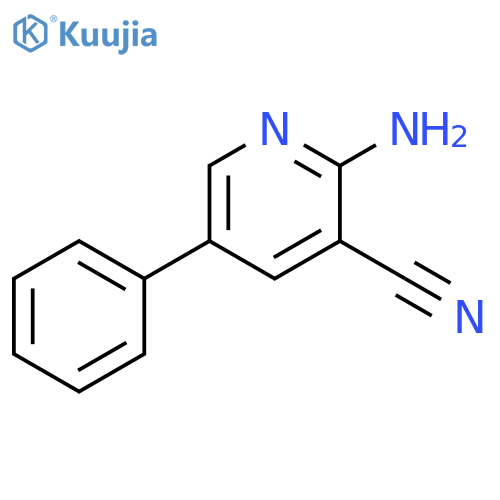 3-Pyridinecarbonitrile, 2-amino-5-phenyl- structure