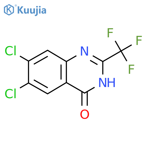 6,7-Dichloro-2-(trifluoromethyl)quinazolin-4(3H)-one structure