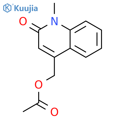 2(1H)-QUINOLINONE, 4-[(ACETYLOXY)METHYL]-1-METHYL- structure