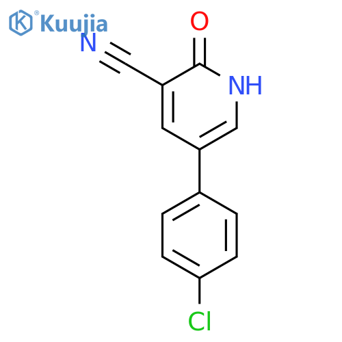5-(4-Chlorophenyl)-2-oxo-1,2-dihydro-3-pyridinecarbonitrile structure