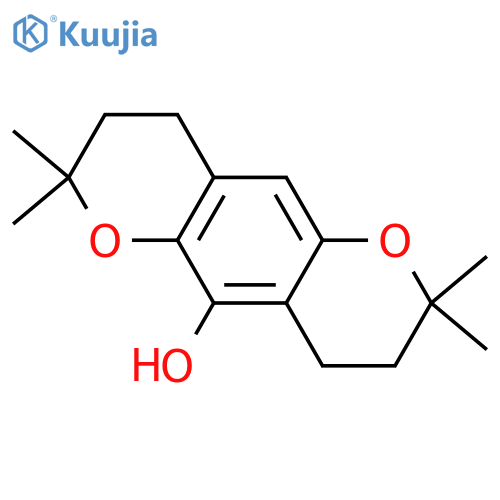 3,4,8,9-Tetrahydro-2,2,7,7-tetramethylbenzo[1,2-b:4,5-b']dipyran-5-ol structure