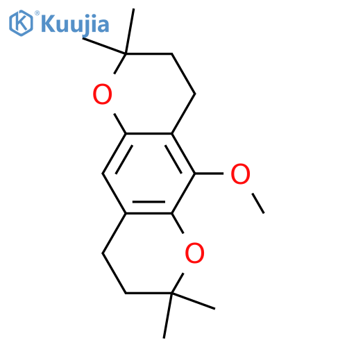 3,4,8,9-Tetrahydro-2,2,7,7-tetramethylbenzo[1,2-b:4,5-b']dipyran-5-ol; Me ether structure