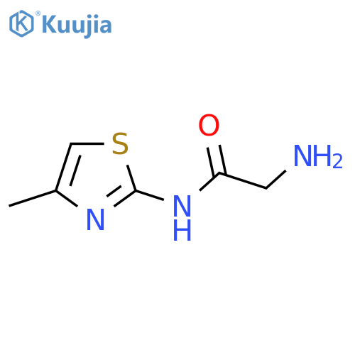 2-amino-N-(4-methyl-1,3-thiazol-2-yl)acetamide structure