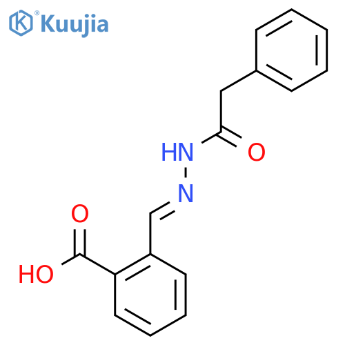 2-(1E)-(2-phenylacetamido)iminomethylbenzoic acid structure