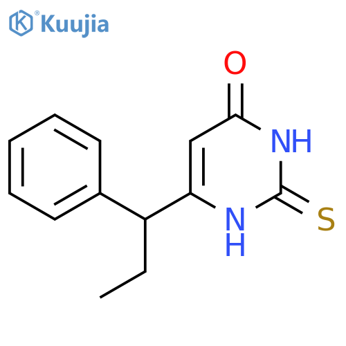 6-(1-Phenylpropyl)-2-thioxo-2,3-dihydropyrimidin-4(1H)-one structure