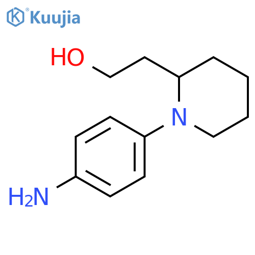 2-Piperidineethanol, 1-(4-aminophenyl)- structure