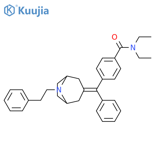 Benzamide,N,N-diethyl-4-[phenyl[8-(2-phenylethyl)-8-azabicyclo[3.2.1]oct-3-ylidene]methyl]- structure