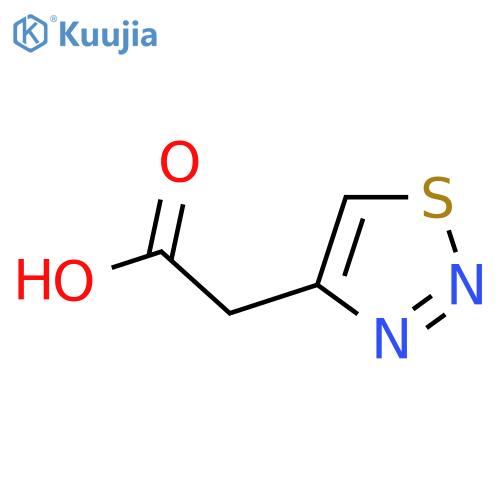 2-(1,2,3-thiadiazol-4-yl)acetic acid structure