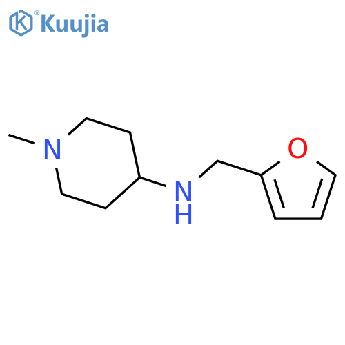 N-(furan-2-yl)methyl-1-methylpiperidin-4-amine structure