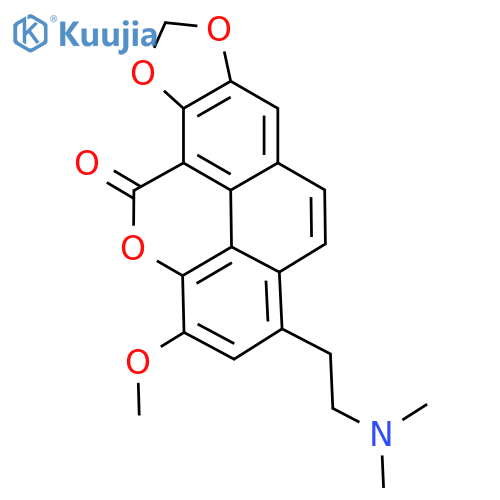 3-[2-(Dimethylamino)ethyl]-1-methoxy-10H-[1,3]dioxolo[6,7]phenanthro[4,5-bcd]pyran-10-one structure