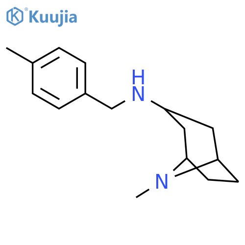 8-Azabicyclo[3.2.1]octan-3-amine, 8-methyl-N-[(4-methylphenyl)methyl]- structure