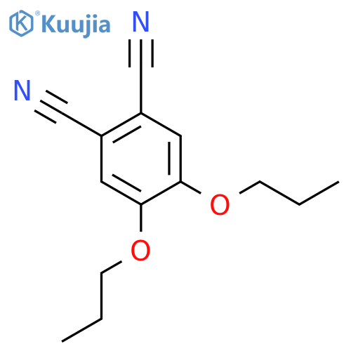 1,2-Benzenedicarbonitrile, 4,5-dipropoxy- structure