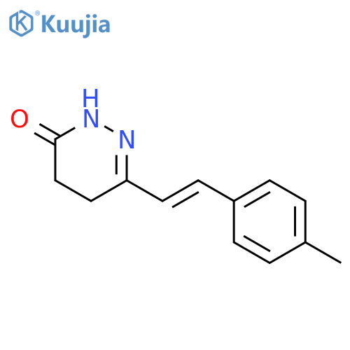 3(2H)-Pyridazinone, 4,5-dihydro-6-[2-(4-methylphenyl)ethenyl]- structure
