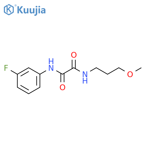 N'-(3-fluorophenyl)-N-(3-methoxypropyl)ethanediamide structure