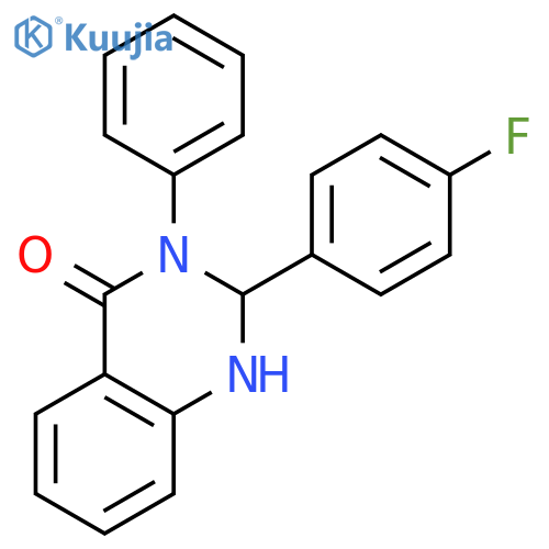 4(1H)-Quinazolinone, 2-(4-fluorophenyl)-2,3-dihydro-3-phenyl- structure