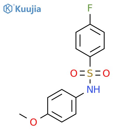 4-fluoro-N-(4-methoxyphenyl)benzene-1-sulfonamide structure