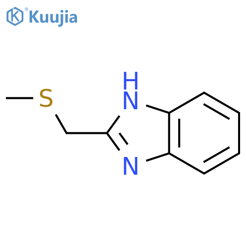 2-(methylsulfanyl)methyl-1H-1,3-benzodiazole structure