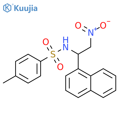 Benzenesulfonamide, 4-methyl-N-[1-(1-naphthalenyl)-2-nitroethyl]- structure