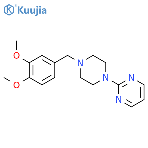 2-[4-(3,4-dimethoxybenzyl)piperazin-1-yl]pyrimidine structure