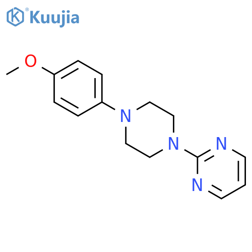 2-[4-(4-methoxyphenyl)piperazin-1-yl]pyrimidine structure