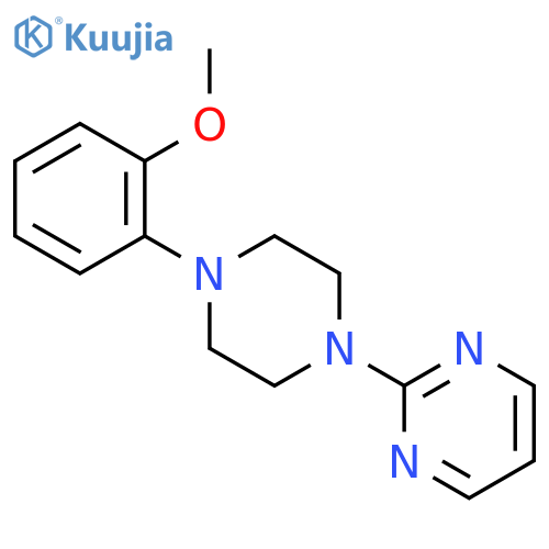 2-[4-(2-methoxyphenyl)piperazin-1-yl]pyrimidine structure