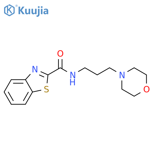 2-Benzothiazolecarboxamide, N-[3-(4-morpholinyl)propyl]- structure