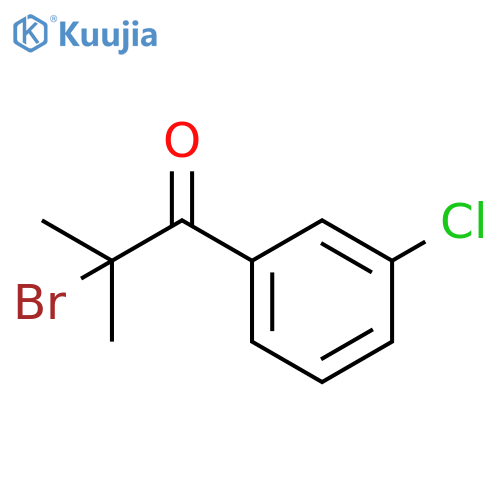 2-bromo-1-(3-chlorophenyl)-2-methylpropan-1-one structure