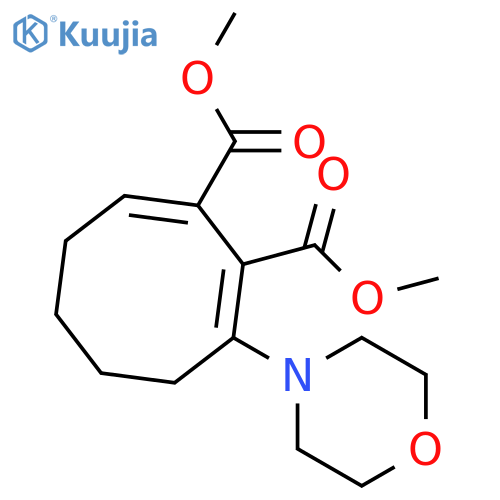 1,2-Cyclooctanedicarboxylicacid, 3-(4-morpholinyl)-, 1,2-dimethyl ester structure