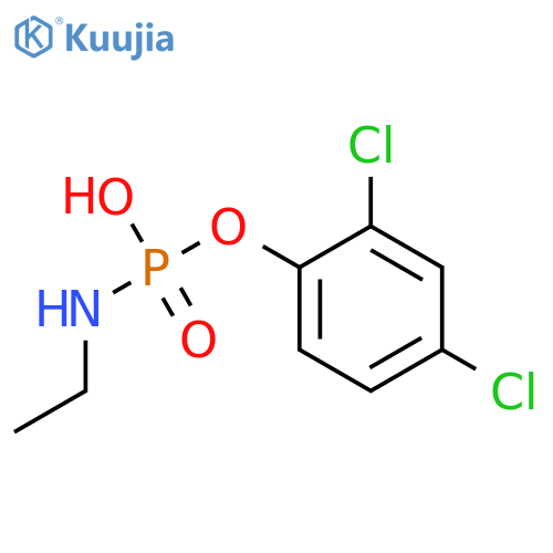 Phosphoramidic acid,ethyl-, mono(2,4-dichlorophenyl) ester (9CI) structure
