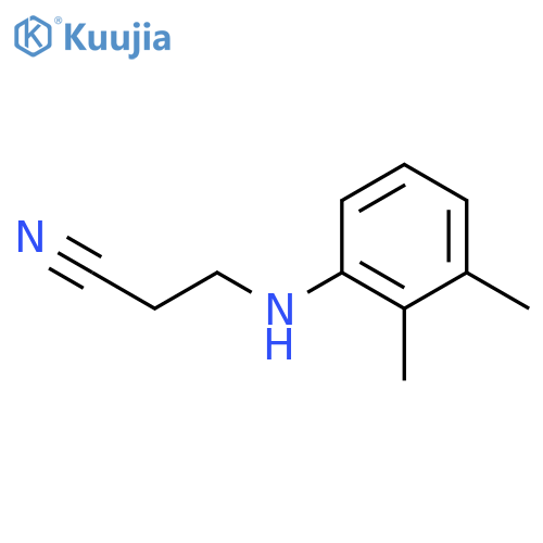 3-(2,3-dimethylphenyl)aminopropanenitrile structure