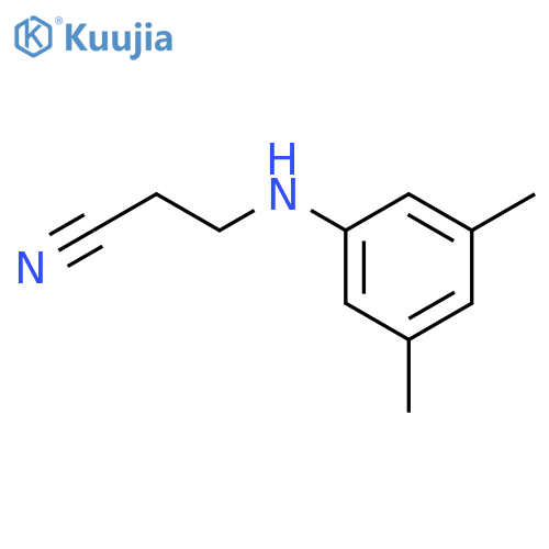 3-(3,5-dimethylphenyl)aminopropanenitrile structure