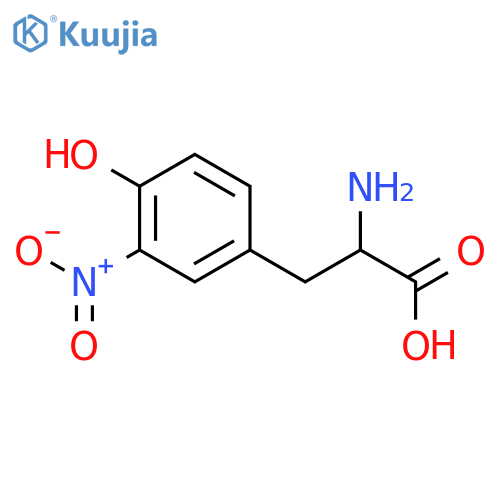 2-Amino-3-(4-hydroxy-3-nitrophenyl)propanoic acid structure