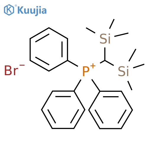 Phosphonium,[bis(trimethylsilyl)methyl]triphenyl-, bromide (1:1) structure