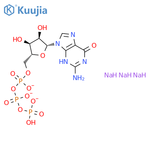 5'-GTP trisodium salt (Synonyms: Guanosine 5'-triphosphate trisodium salt) structure