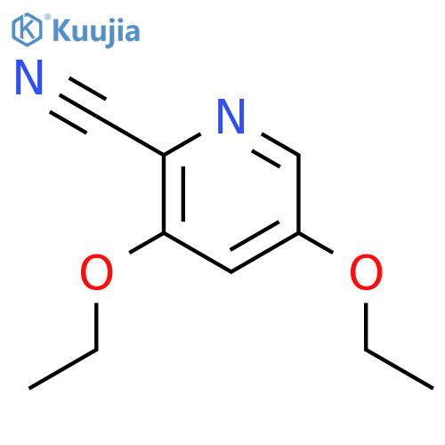 3,5-Diethoxypicolinonitrile structure
