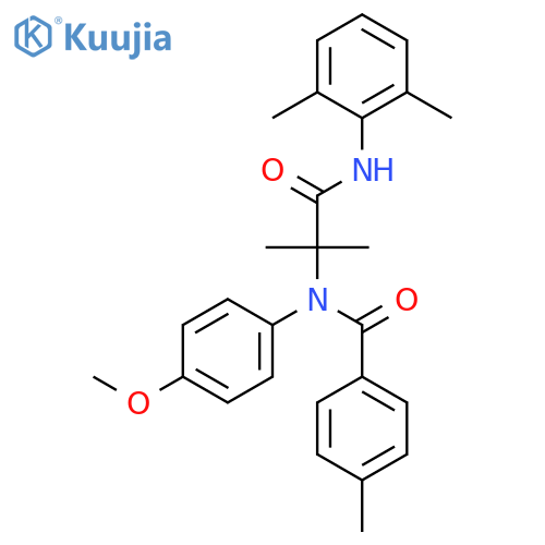 Benzamide,N-[2-[(2,6-dimethylphenyl)amino]-1,1-dimethyl-2-oxoethyl]-N-(4-methoxyphenyl)-4-methyl- structure