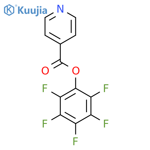 4-Pyridinecarboxylicacid, 2,3,4,5,6-pentafluorophenyl ester structure