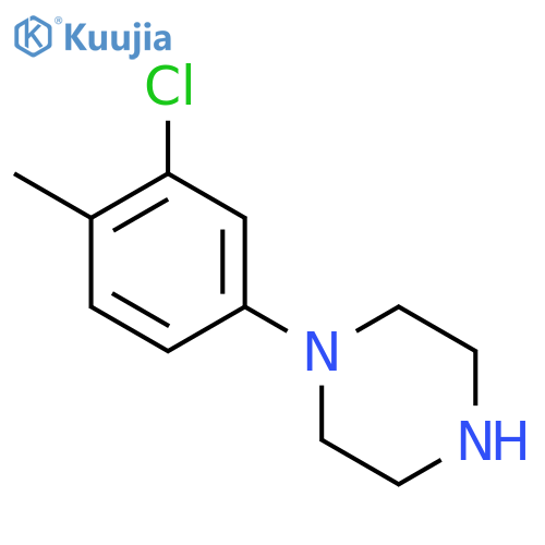 1-(3-chloro-4-methylphenyl)piperazine structure