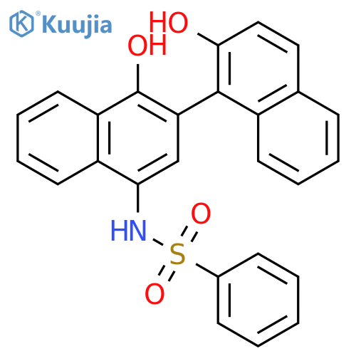 N-{1',2-dihydroxy-1,2'-binaphthalene-4'-yl}benzenesulfonamide structure