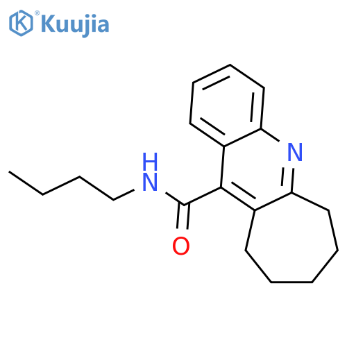 N-butyl-7,8,9,10-tetrahydro-6H-cyclohepta[b]quinoline-11-carboxamide structure