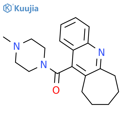 (4-methylpiperazin-1-yl)(7,8,9,10-tetrahydro-6H-cyclohepta[b]quinolin-11-yl)methanone structure