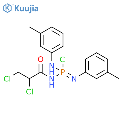 Phosphorodiamidimidic chloride,N-(2,3-dichloro-1-oxopropyl)-N',N''-bis(3-methylphenyl)- structure